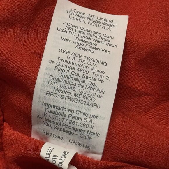 J. Crew Skirt Women’s Sz 18 Red Long Pleated Holiday City Family Photo Modest - Picture 10 of 14